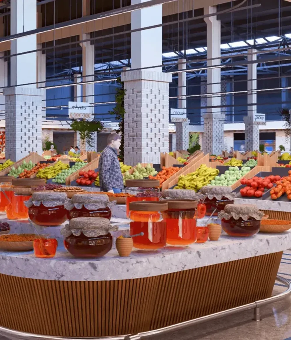 Международный фуд-корт для тех, кто ведет бизнес.